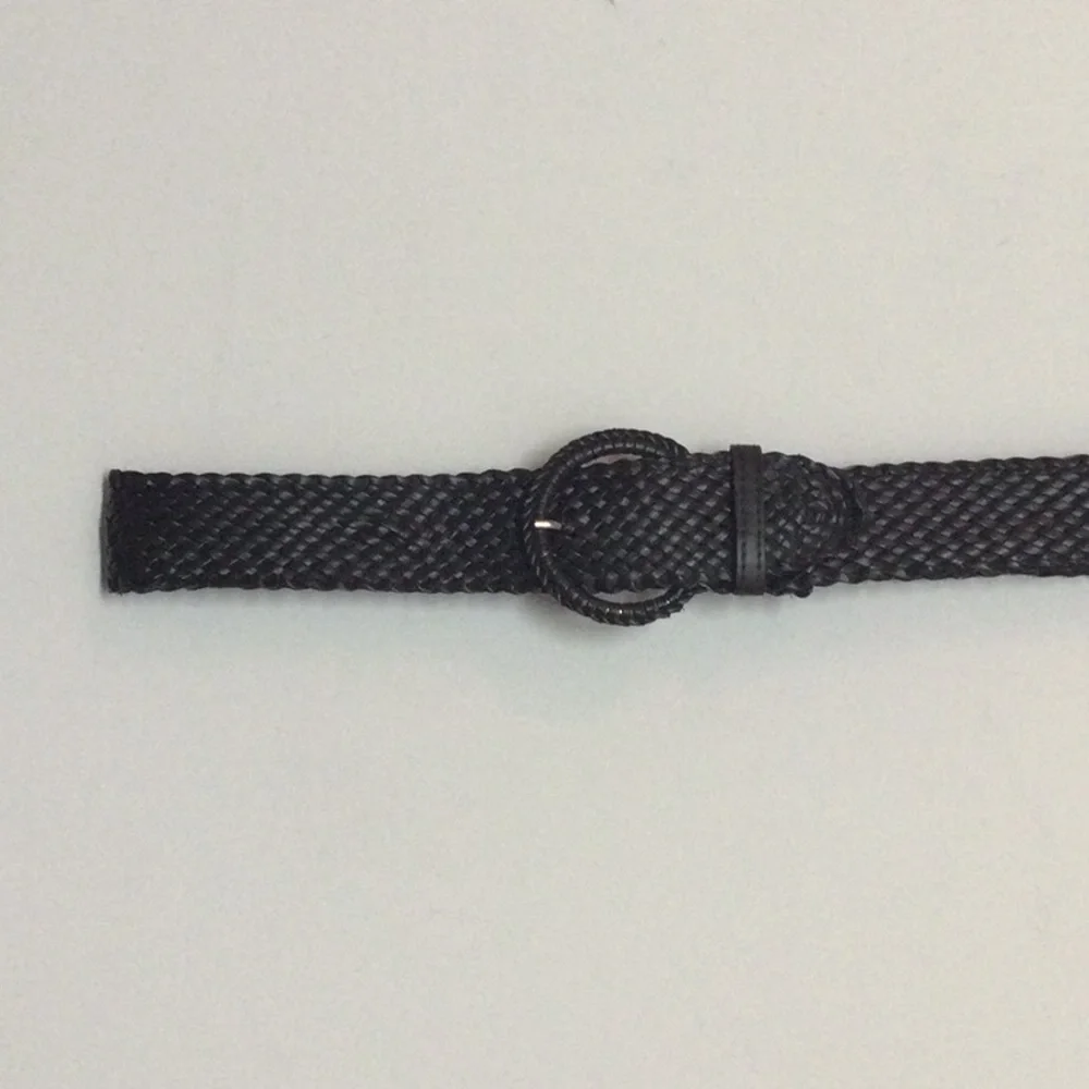 🌞 Weaved  braided Belt 2” wide 39” long dark brown unisex one size up to 39”